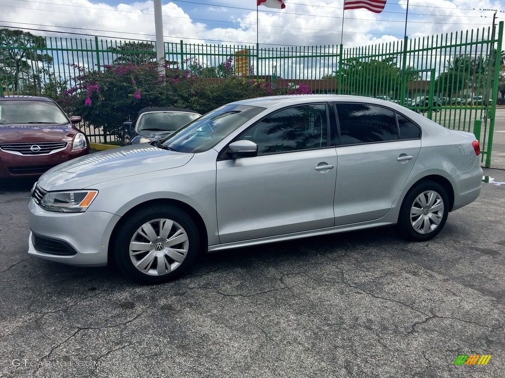 2011 Jetta SE Sedan - Reflex Silver Metallic / Titan Black photo #27