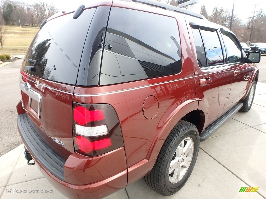 2010 Explorer XLT 4x4 - Dark Copper Metallic / Black photo #5