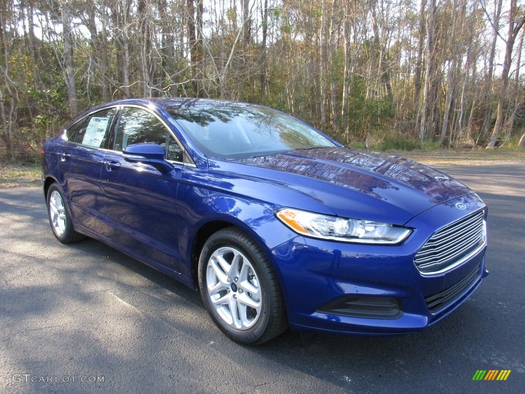 2016 Fusion SE - Deep Impact Blue Metallic / Charcoal Black photo #1