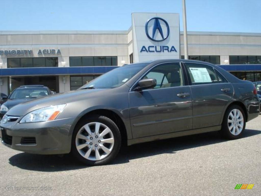 2006 Accord EX-L V6 Sedan - Carbon Bronze Pearl / Ivory photo #2