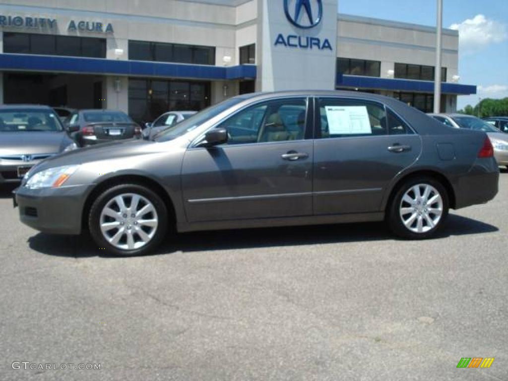 2006 Accord EX-L V6 Sedan - Carbon Bronze Pearl / Ivory photo #3