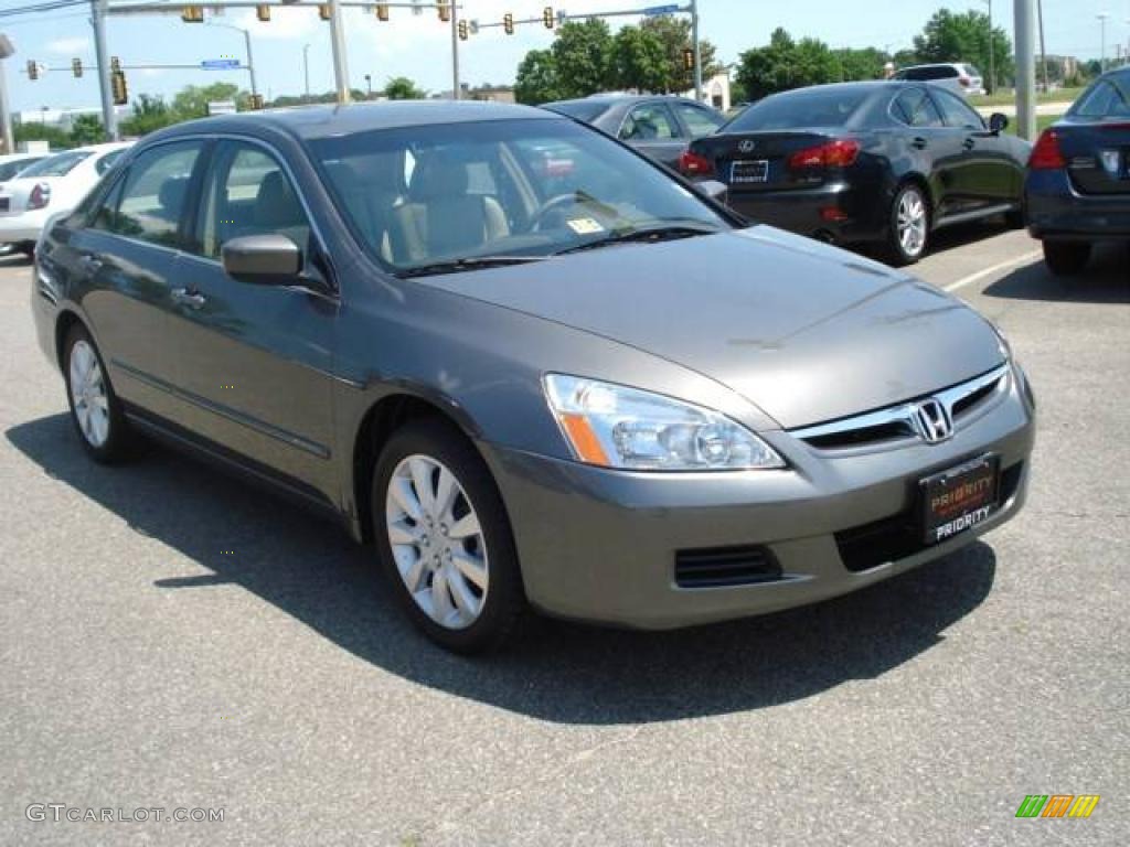 2006 Accord EX-L V6 Sedan - Carbon Bronze Pearl / Ivory photo #8