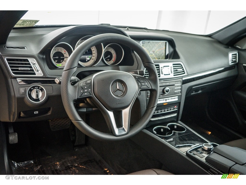 2016 Mercedes-Benz E 400 Cabriolet Chestnut Brown/Black Dashboard Photo #111169348