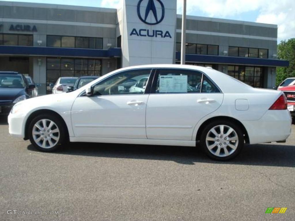 2006 Accord EX-L V6 Sedan - Taffeta White / Ivory photo #3