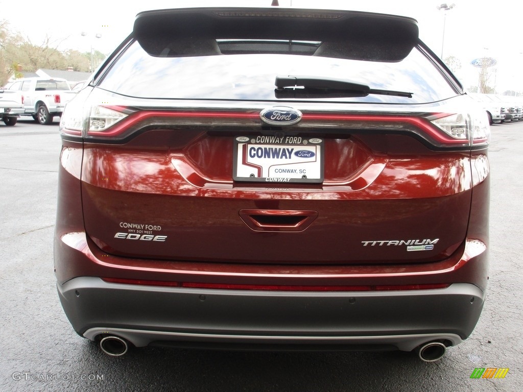 2015 Edge Titanium AWD - Bronze Fire Metallic / Ceramic photo #4