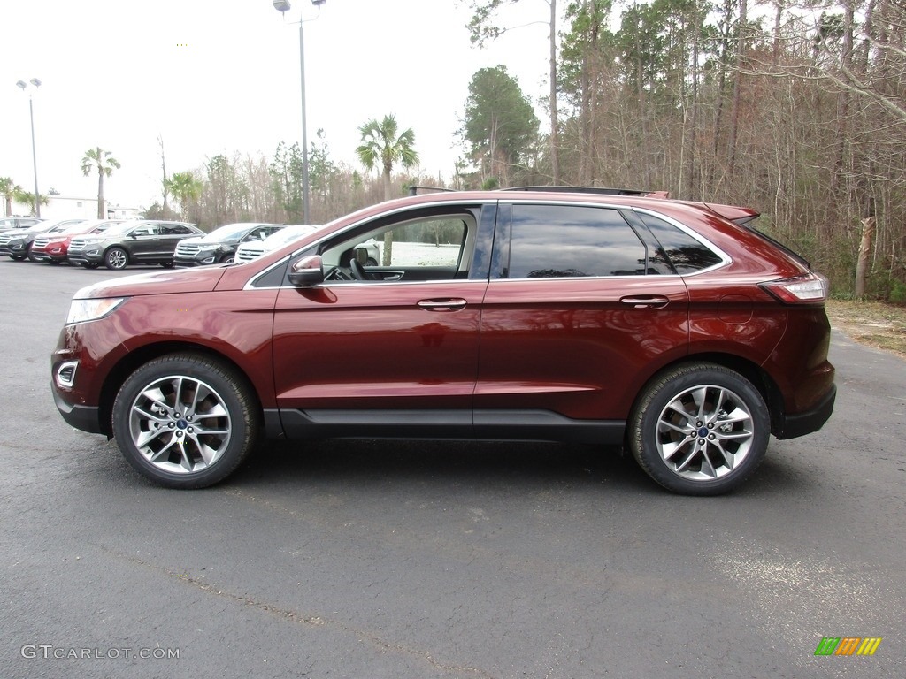 2015 Edge Titanium AWD - Bronze Fire Metallic / Ceramic photo #7