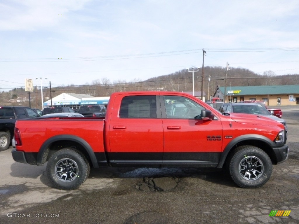 2016 1500 Rebel Crew Cab 4x4 - Flame Red / Rebel Theme Red/Black photo #7