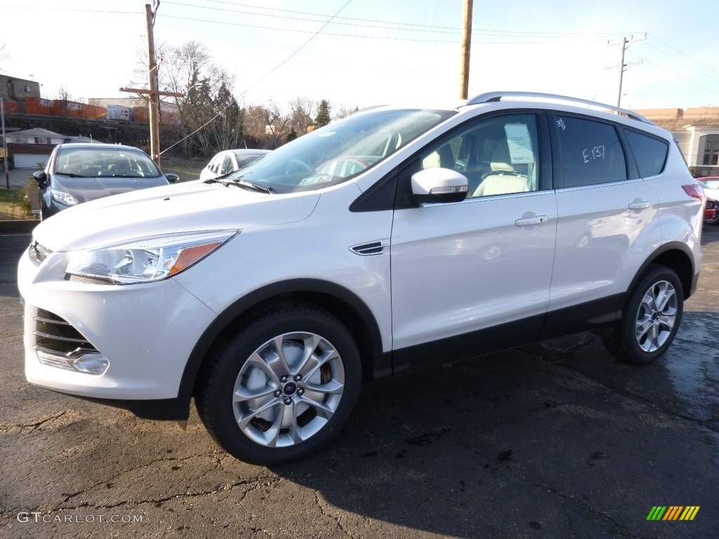 2016 Escape Titanium 4WD - White Platinum Metallic / Medium Light Stone photo #4