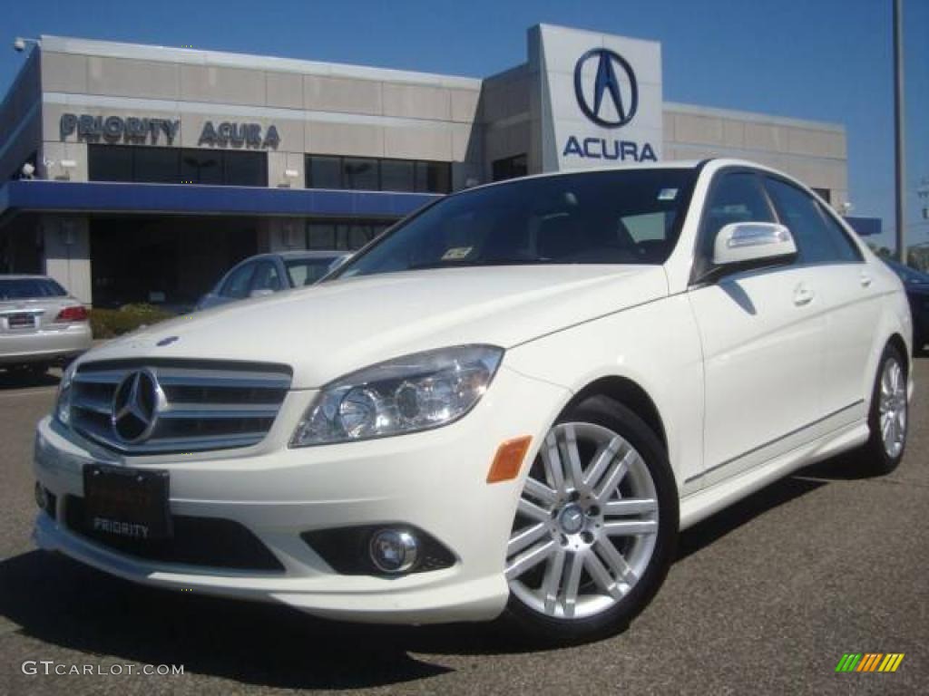 2008 C 300 Sport - Arctic White / Black photo #1