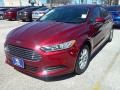 2016 Ruby Red Metallic Ford Fusion S  photo #6