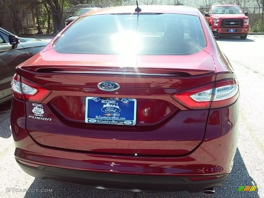 2016 Fusion S - Ruby Red Metallic / Medium Earth Gray photo #9