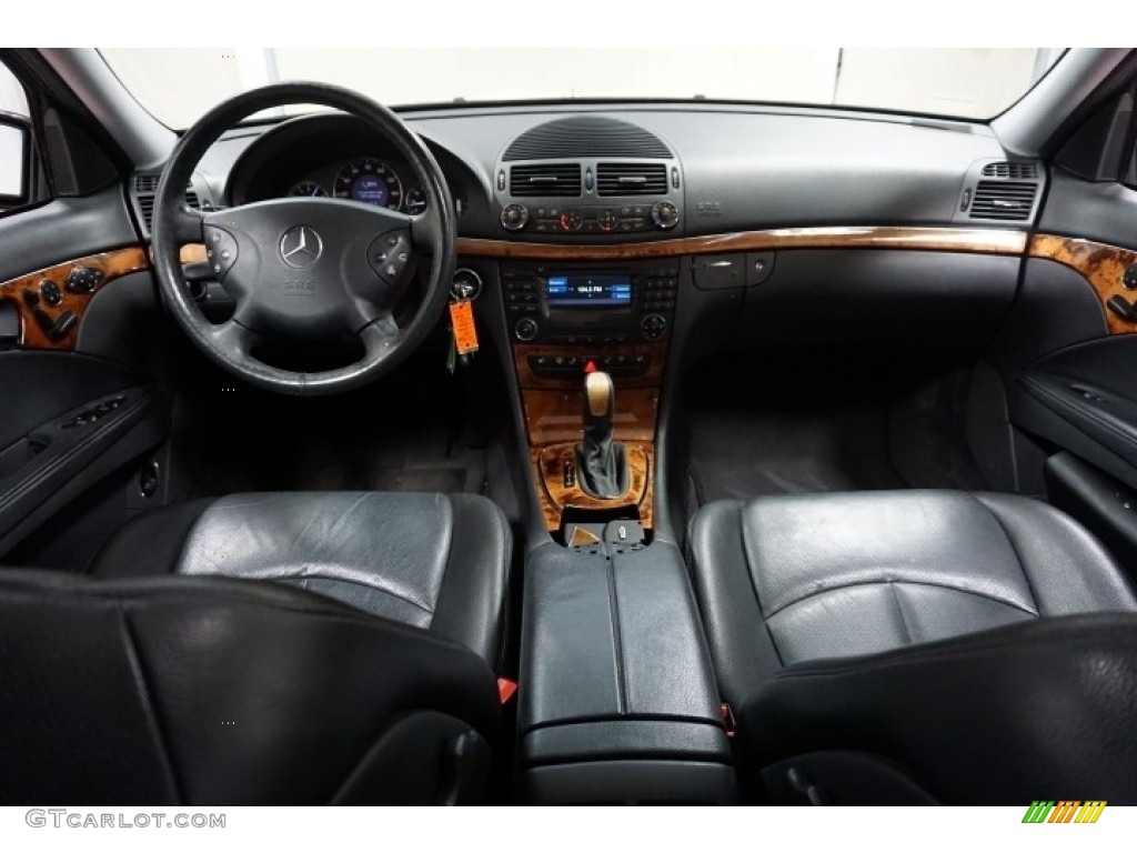 Black Interior 2003 Mercedes-Benz E 320 Sedan Photo #111173515