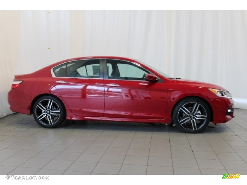 2016 Accord Sport Sedan - San Marino Red / Black photo #3