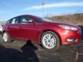 2016 Ruby Red Ford Focus Titanium Hatch  photo #1