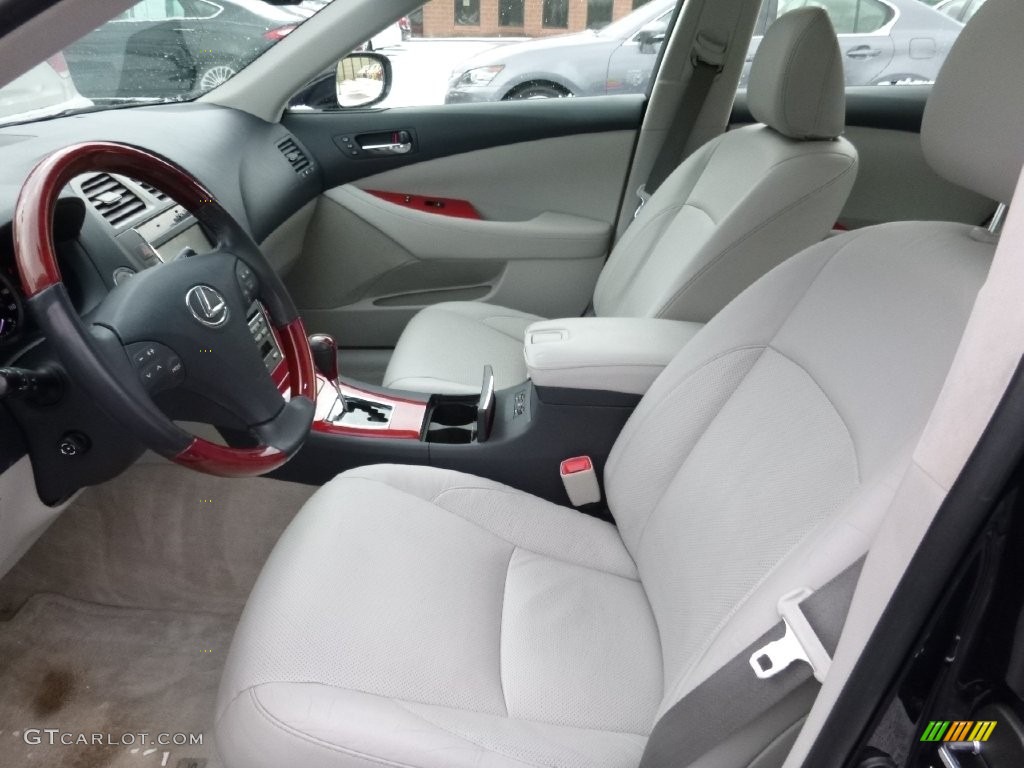 2008 ES 350 - Black Sapphire Pearl / Light Gray photo #5