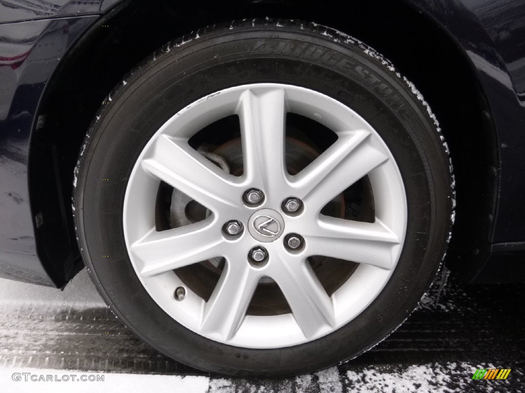 2008 ES 350 - Black Sapphire Pearl / Light Gray photo #14