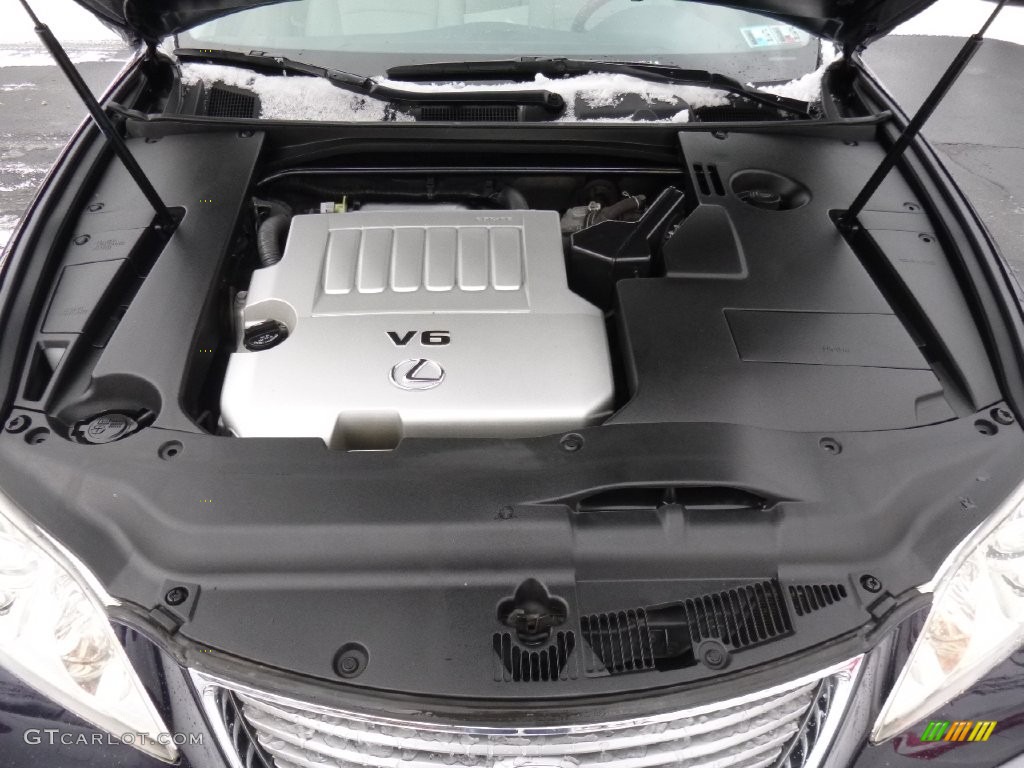 2008 ES 350 - Black Sapphire Pearl / Light Gray photo #16