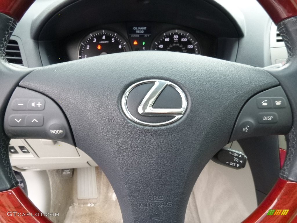 2008 ES 350 - Black Sapphire Pearl / Light Gray photo #21