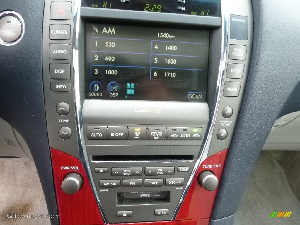 2008 ES 350 - Black Sapphire Pearl / Light Gray photo #24