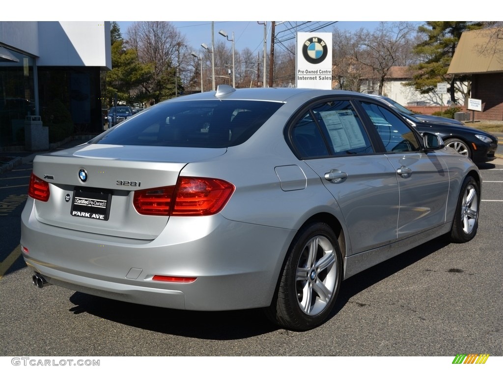 2013 3 Series 328i xDrive Sedan - Glacier Silver Metallic / Black photo #3