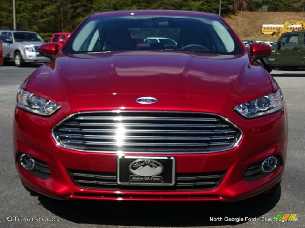 2016 Fusion S - Ruby Red Metallic / Medium Earth Gray photo #8