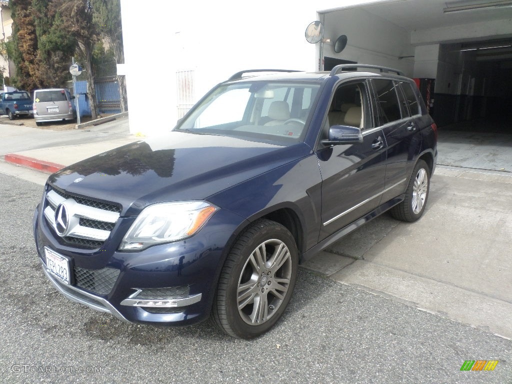 2014 GLK 350 - Lunar Blue Metallic / Almond Beige/Mocha photo #5