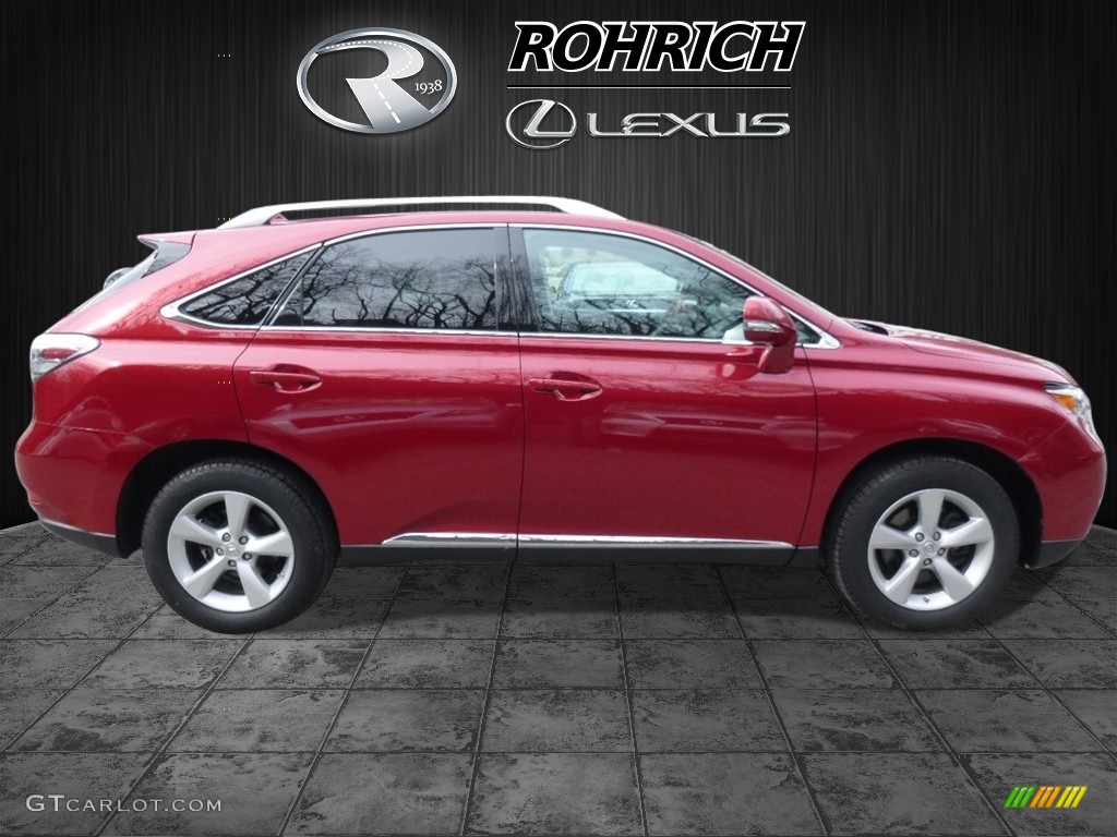 2012 RX 350 AWD - Matador Red Metallic / Black photo #2