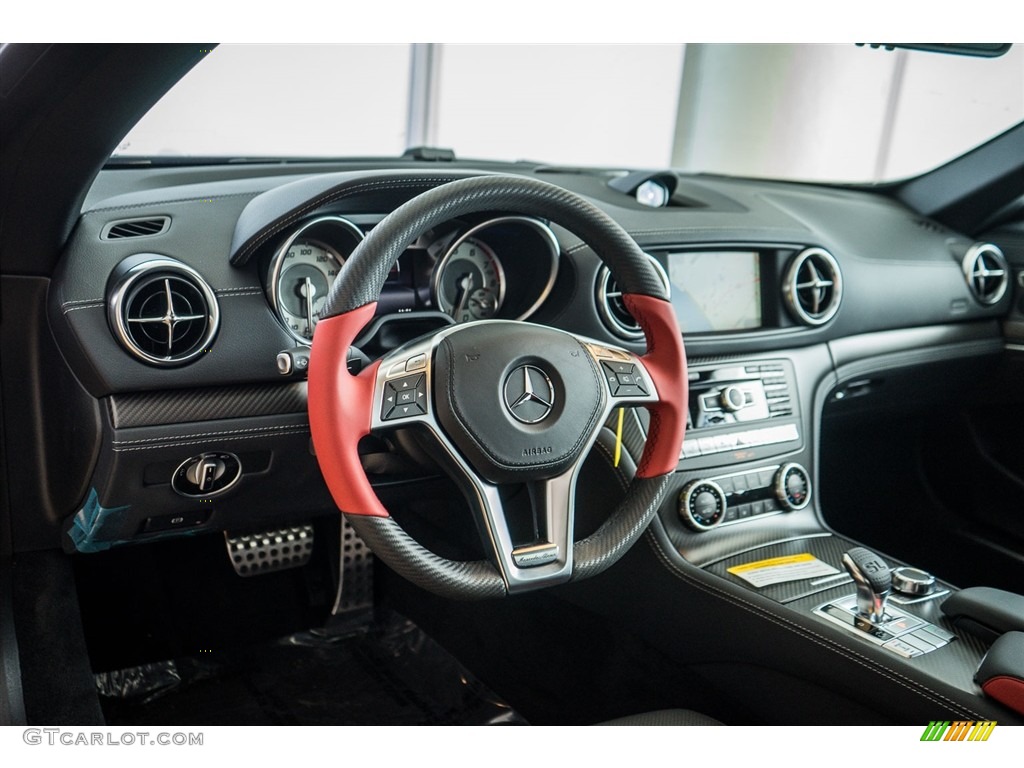 2016 Mercedes-Benz SL 550 Mille Miglia 417 Roadster Black Dashboard Photo #111187124