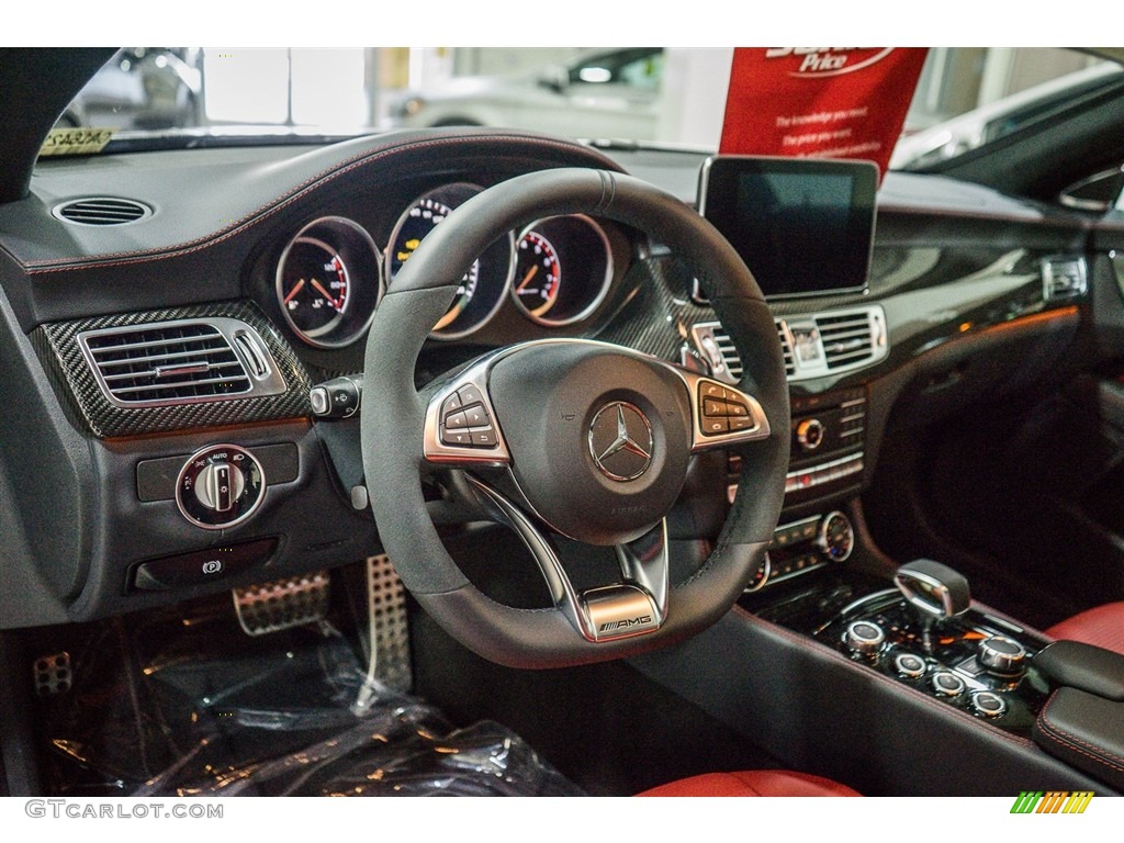 2016 Mercedes-Benz CLS AMG 63 S 4Matic Coupe designo Classic Red/Black Dashboard Photo #111188123