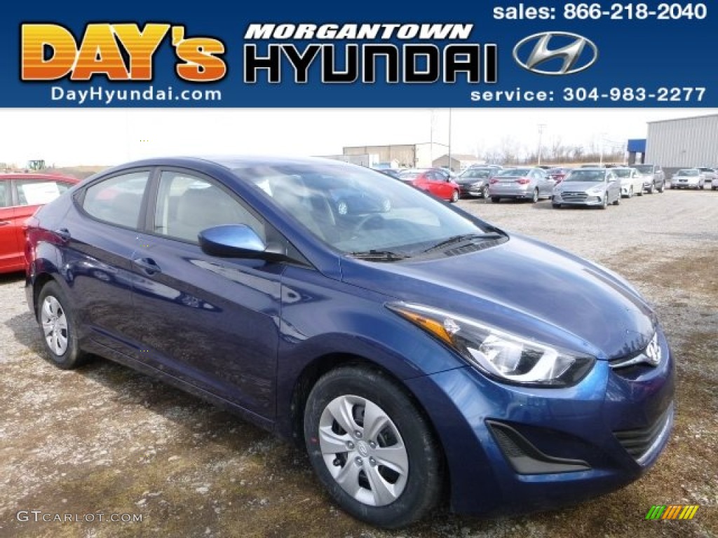 Blue Hyundai Elantra