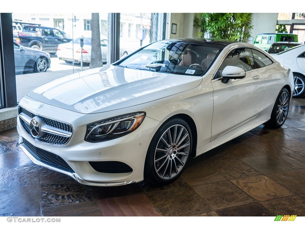 designo Diamond White Metallic 2016 Mercedes-Benz S 550 4Matic Coupe Exterior Photo #111189353