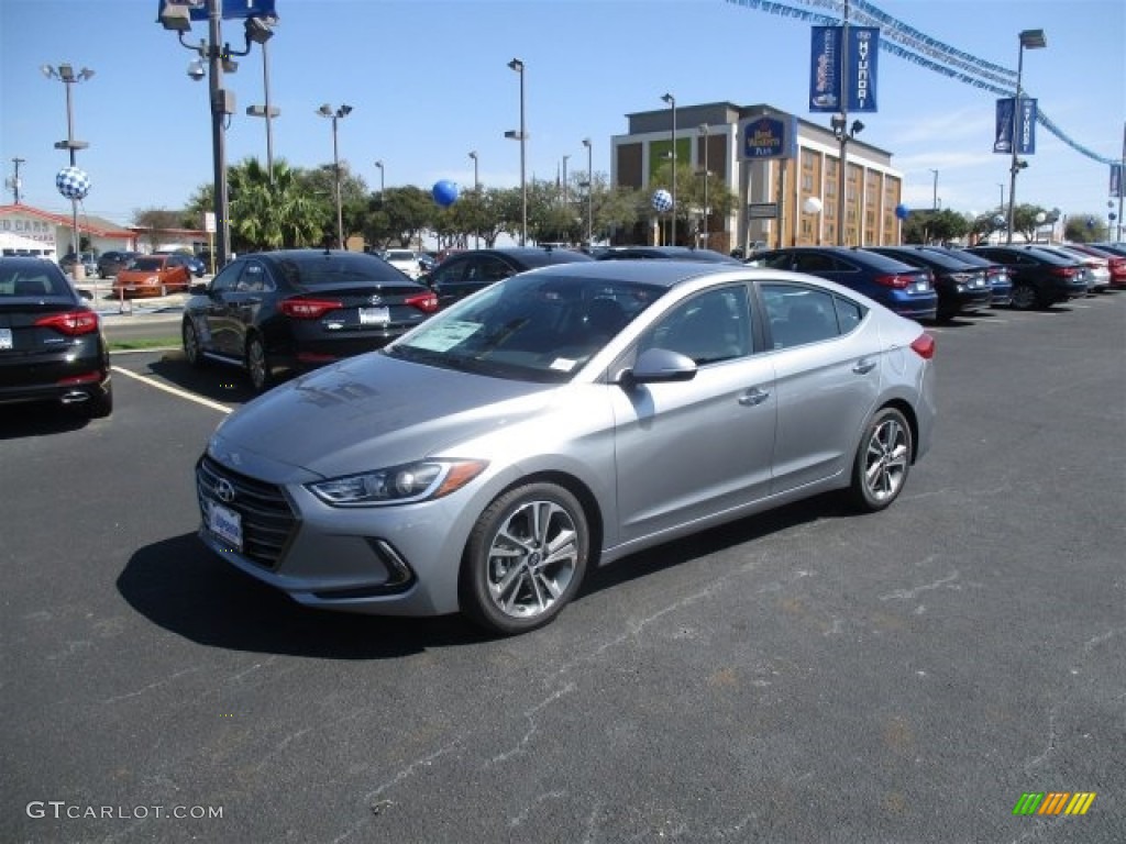2017 Elantra Limited - Gray / Black photo #3