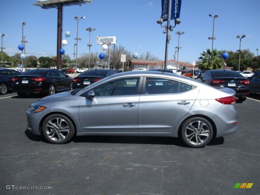 2017 Elantra Limited - Gray / Black photo #6