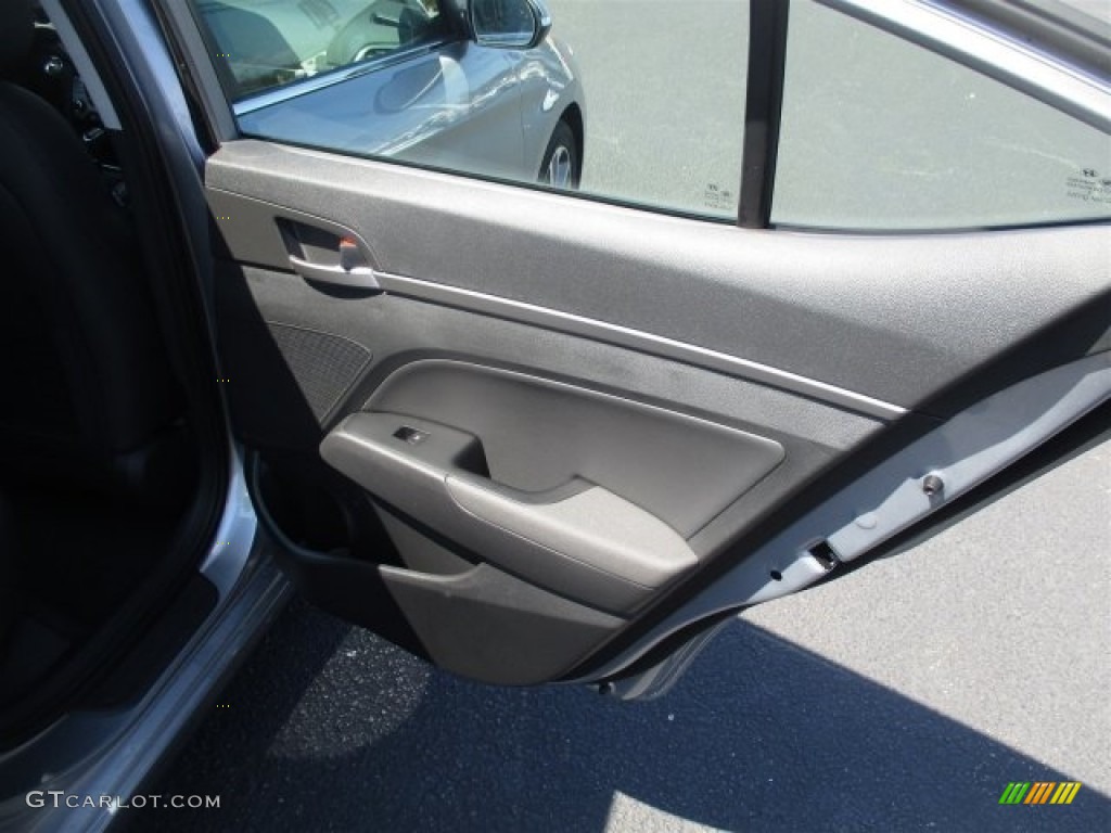 2017 Elantra Limited - Gray / Black photo #13