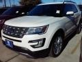 2016 White Platinum Metallic Tri-Coat Ford Explorer Limited  photo #5