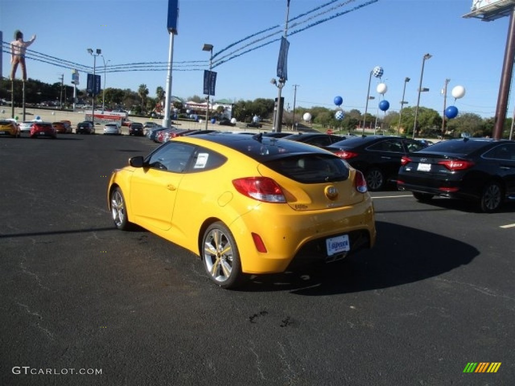 2016 Veloster  - 26.2 Yellow / Black/Yellow photo #7