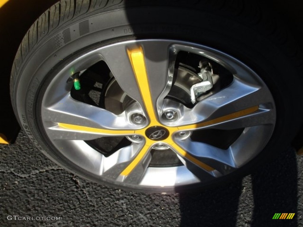 2016 Veloster  - 26.2 Yellow / Black/Yellow photo #23