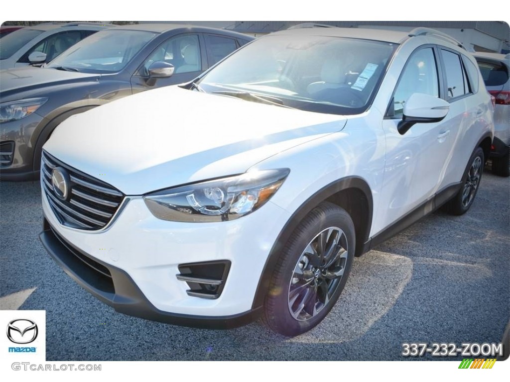 2016 CX-5 Grand Touring - Crystal White Pearl Mica / Parchment photo #1