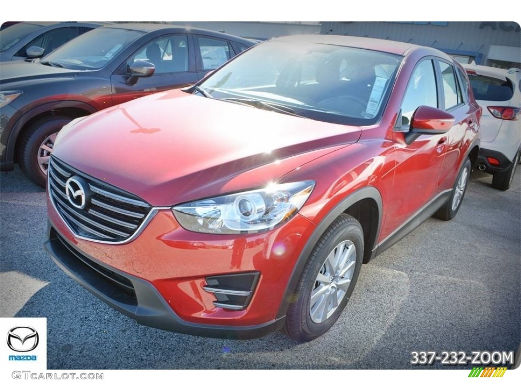 2016 CX-5 Sport - Soul Red Metallic / Black photo #1