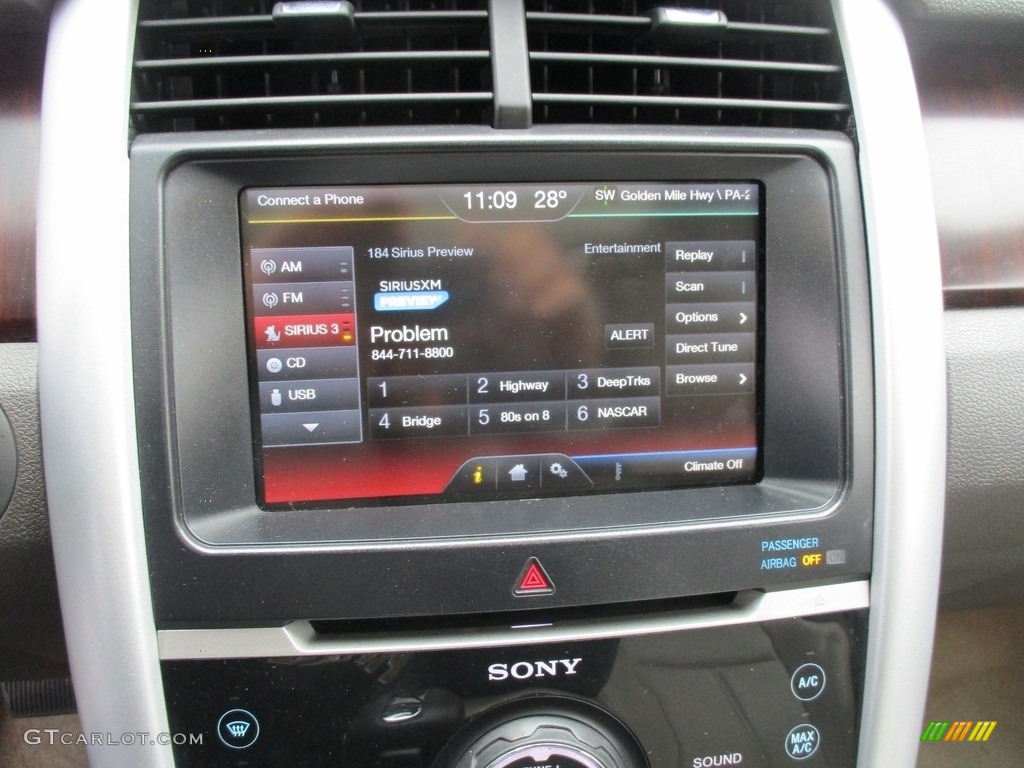 2011 Edge Limited AWD - Kona Blue Metallic / Sienna photo #29