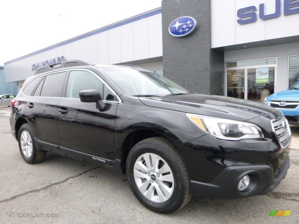 2016 Outback 2.5i Premium - Crystal Black Silica / Slate Black photo #1