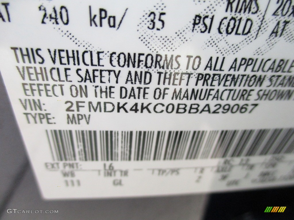 2011 Edge Limited AWD - Kona Blue Metallic / Sienna photo #39