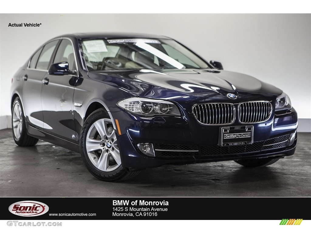 2013 5 Series 528i Sedan - Imperial Blue Metallic / Oyster/Black photo #1