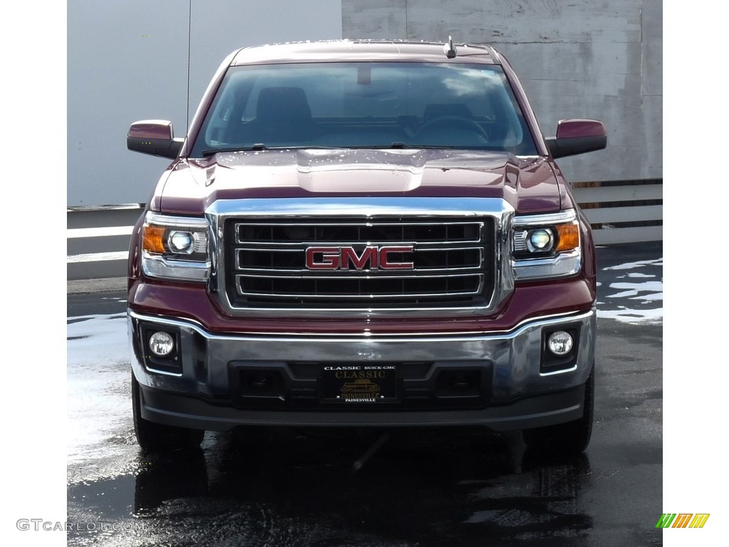 2015 Sierra 1500 SLE Double Cab 4x4 - Sonoma Red Metallic / Jet Black photo #5