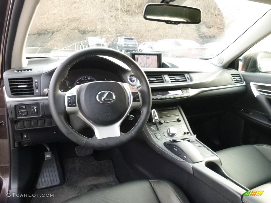 2012 CT 200h Hybrid Premium - Fire Agate Pearl / Black photo #7