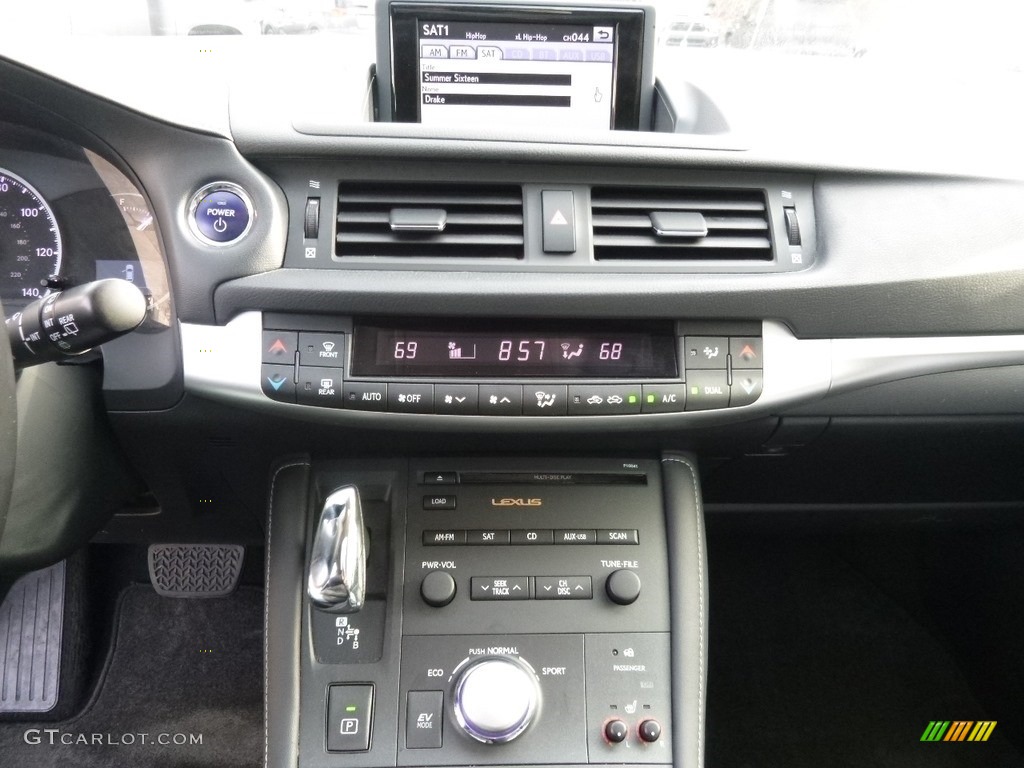 2012 CT 200h Hybrid Premium - Fire Agate Pearl / Black photo #24