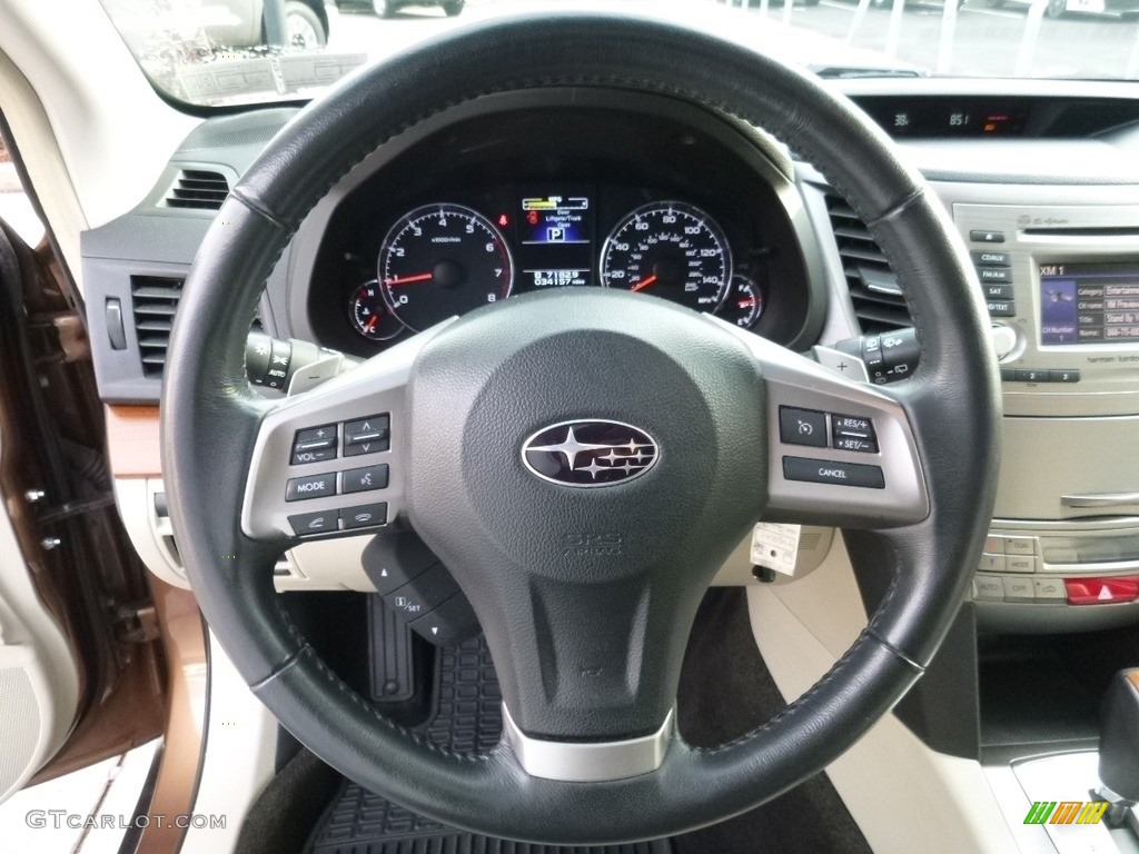 2013 Outback 2.5i Limited - Caramel Bronze Pearl / Off Black Leather photo #19