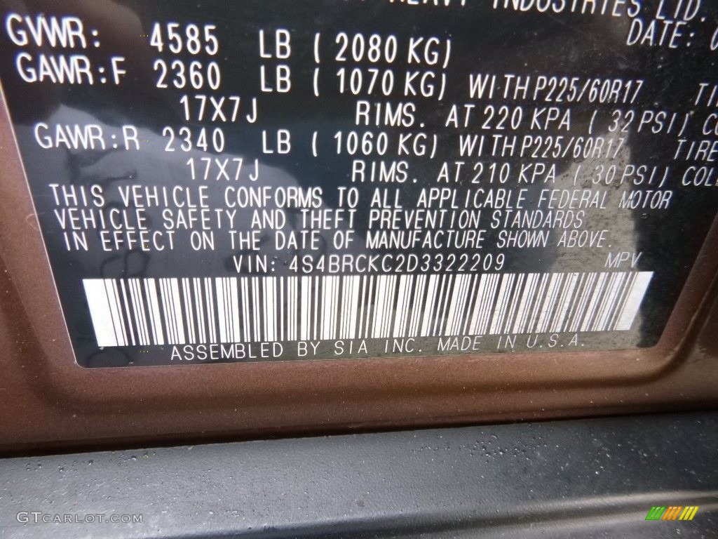 2013 Outback 2.5i Limited - Caramel Bronze Pearl / Off Black Leather photo #25