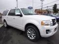 2016 White Platinum Metallic Tricoat Ford Expedition EL Limited 4x4  photo #3