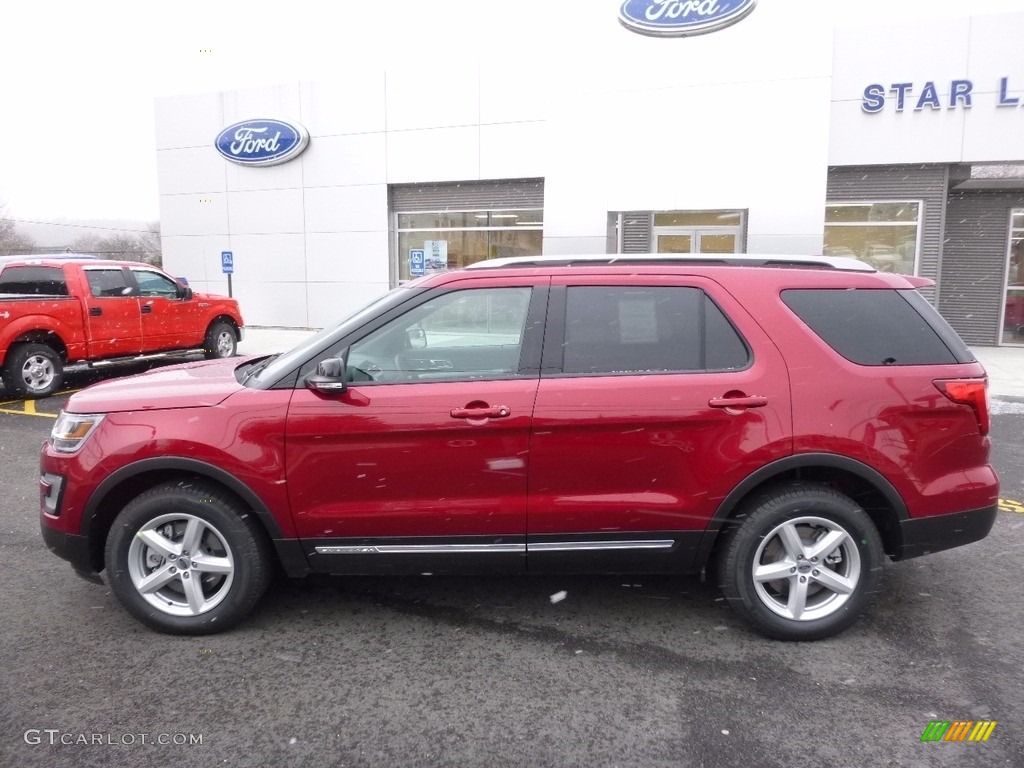 2016 Explorer XLT 4WD - Ruby Red Metallic Tri-Coat / Ebony Black photo #8